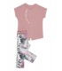 Σετ με κολάν σε ροζ χρώμα