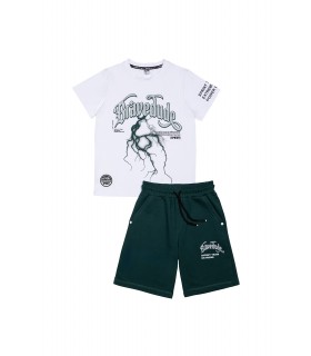 Σετ με βερμούδα λευκό