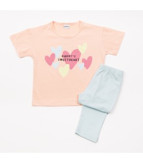 Σετ milky blue κολάν/μάνγκο μπλούζα