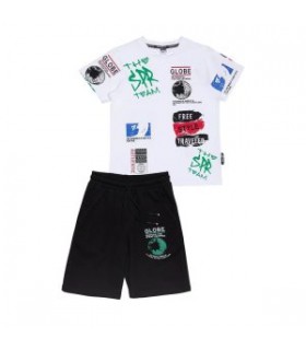 Σετ με βερμούδα λευκό