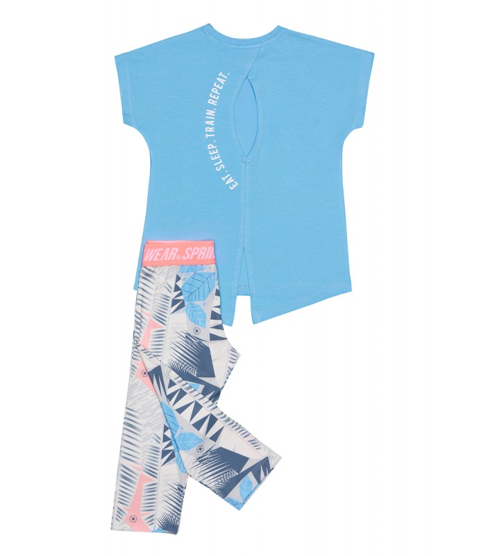 Σετ με κολάν σε γαλάζιο χρώμα