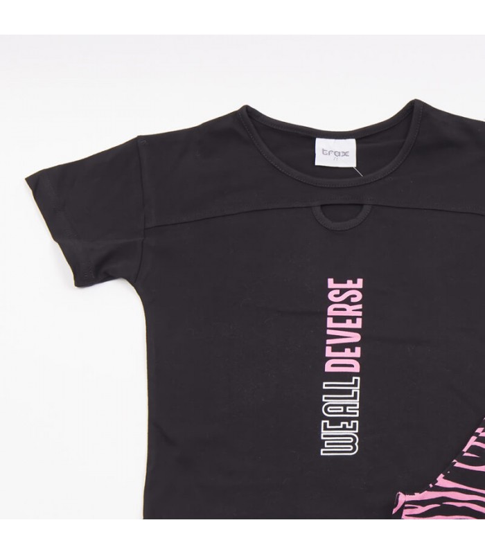 Σετ γρανίτα κολάν/μαύρη μπλούζα