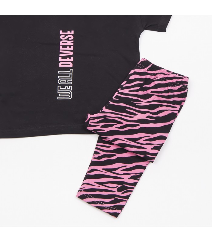 Σετ γρανίτα κολάν/μαύρη μπλούζα