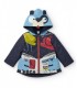 Ναυτικό αδιάβροχο για αγόρι με διασκεδαστική κουκούλα