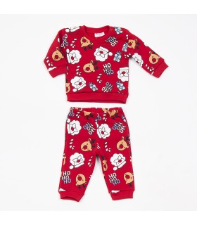 Σετ κόκκινο παντελόνι/μπλούζα