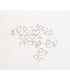 Σετ βανίλια κολάν/μπλούζα