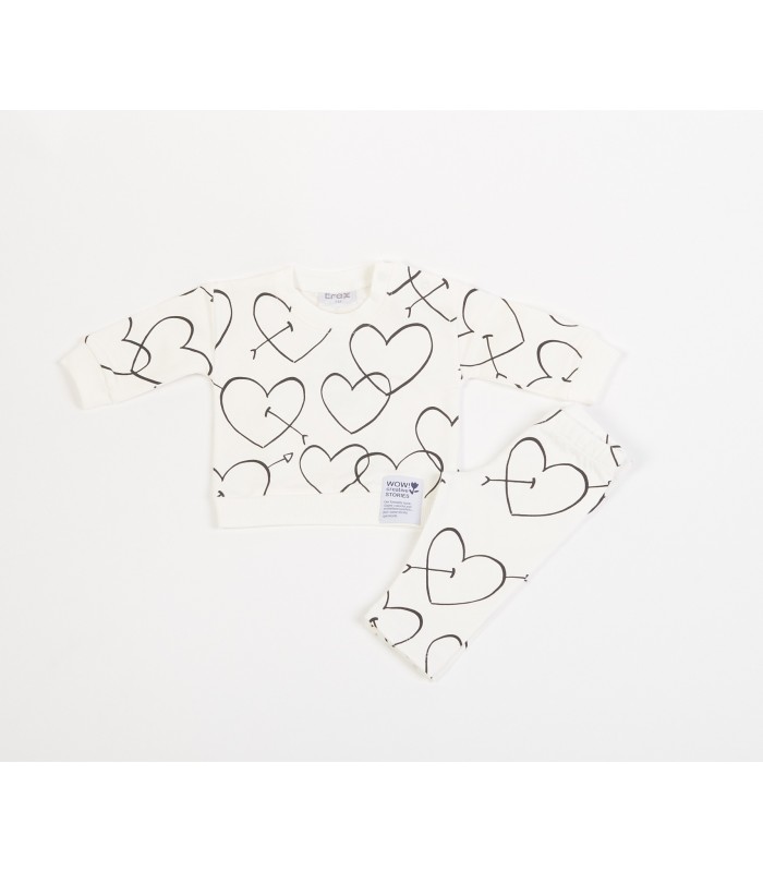 Σετ βανίλια κολάν/μπλούζα