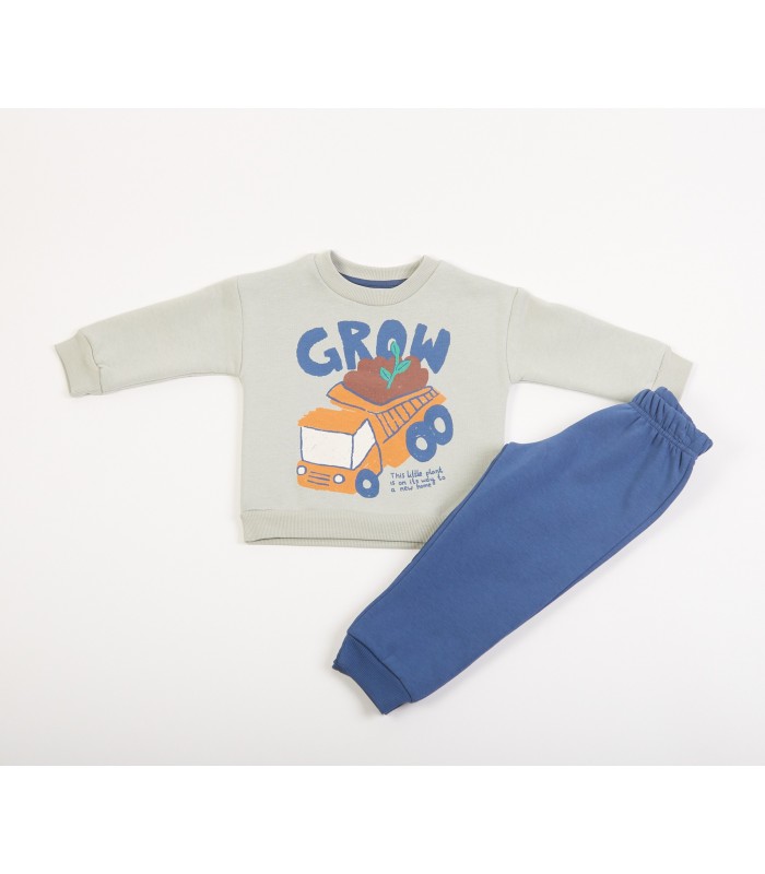 Σετ ίντιγκο παντελόνι/stone μπλούζα