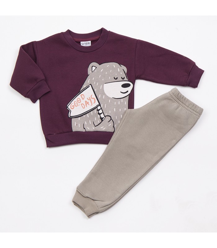 Σετ άμμου παντελόνι/βουργουνδί μπλούζα