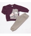 Σετ άμμου παντελόνι/βουργουνδί μπλούζα