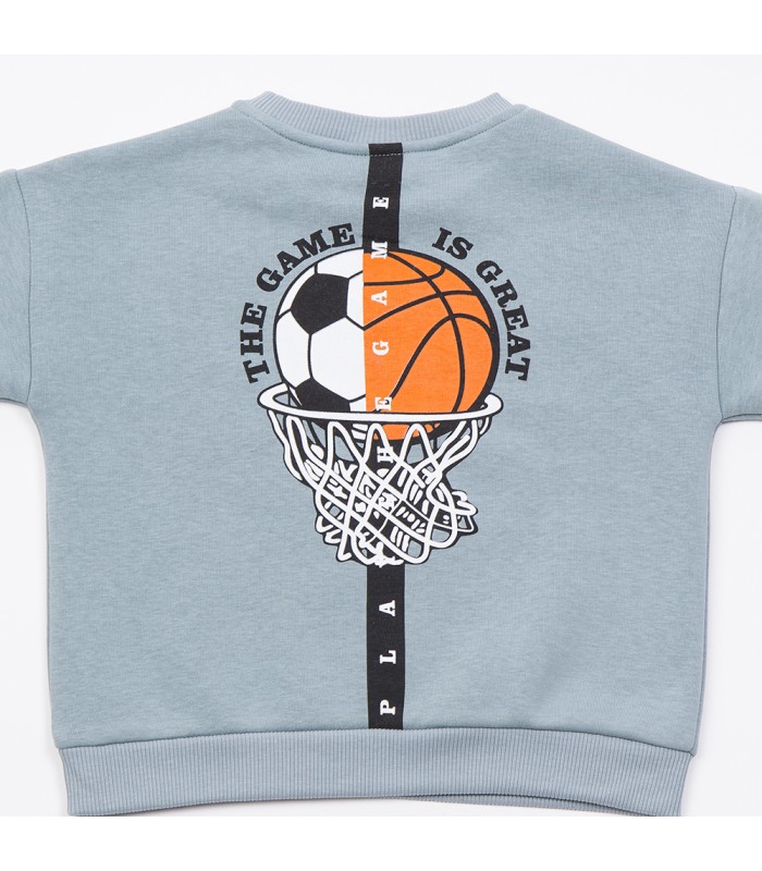 Σετ μαύρο παντελόνι/μέντα μπλούζα