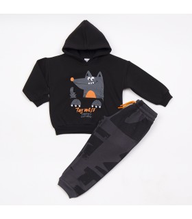 Σετ μαύρο παντελόνι/μπλούζα