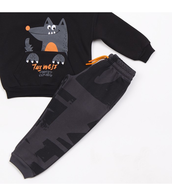 Σετ μαύρο παντελόνι/μπλούζα