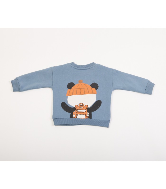 Σετ μαύρο παντελόνι/pacific μπλούζα