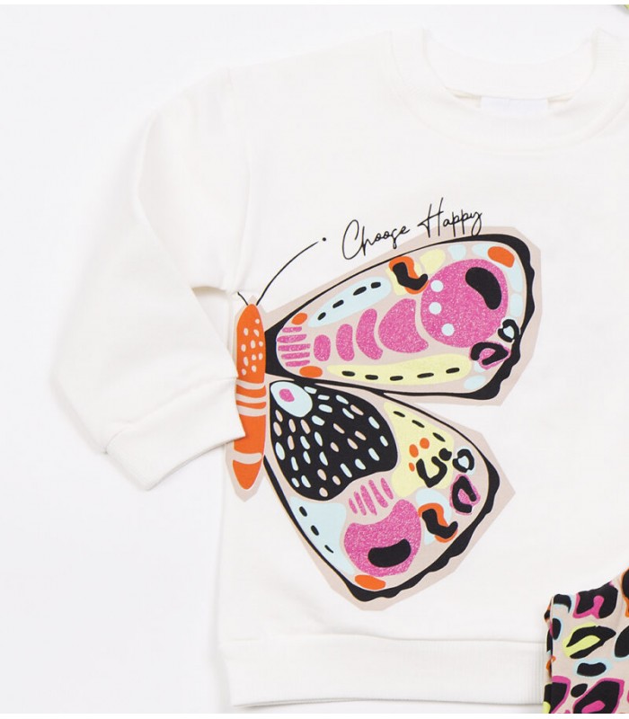 Σετ cappuccino κολάν/βανίλια μπλούζα