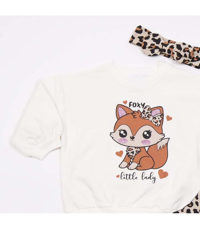 Σετ cappuccino κολάν/βανίλια μπλούζα