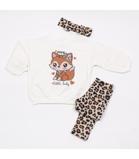 Σετ cappuccino κολάν/βανίλια μπλούζα