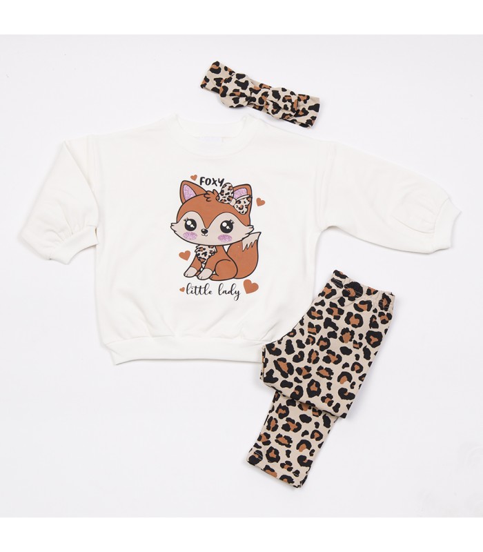 Σετ cappuccino κολάν/βανίλια μπλούζα