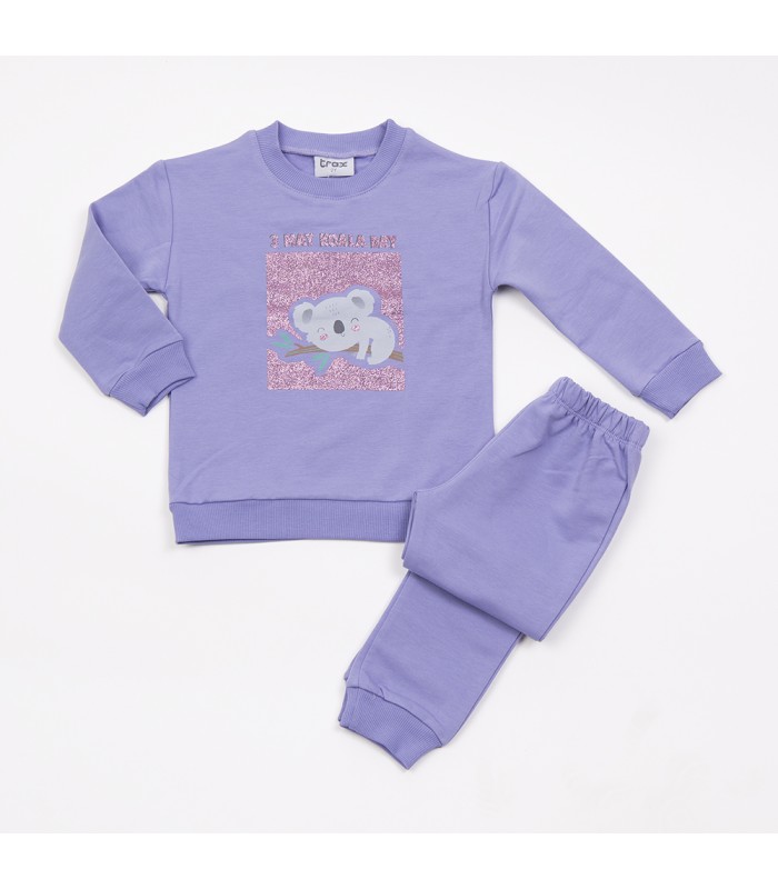 Σετ μύρτιλο παντελόνι/μπλούζα