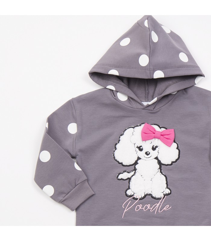 Σετ bubble παντελόνι/silver μπλούζα