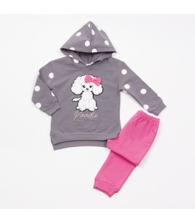 Σετ bubble παντελόνι/silver μπλούζα