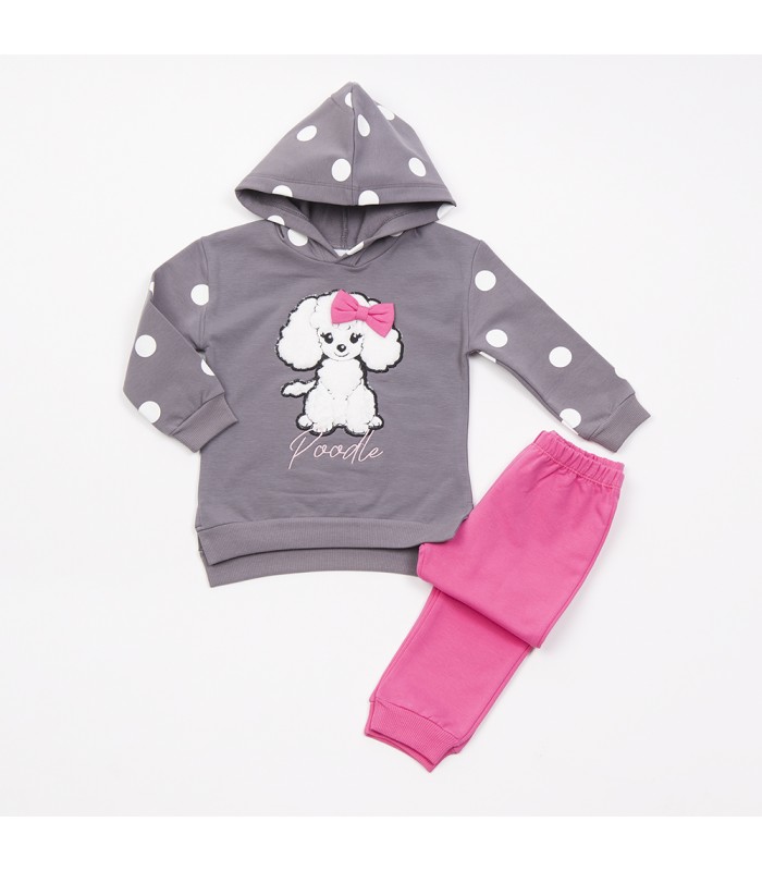 Σετ bubble παντελόνι/silver μπλούζα