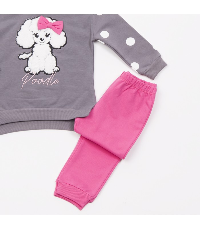 Σετ bubble παντελόνι/silver μπλούζα