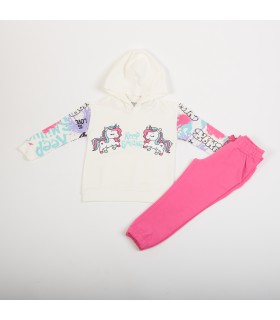 Σετ bubble παντελόνι/βανίλια μπλούζα