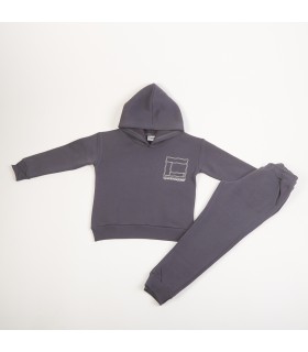 Σετ ανθρακί παντελόνι/μπλούζα