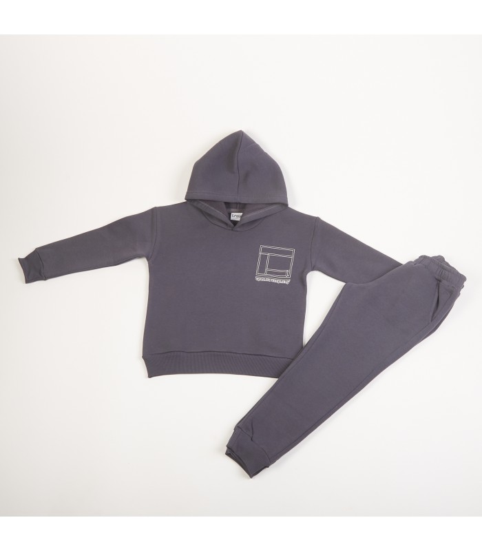 Σετ ανθρακί παντελόνι/μπλούζα