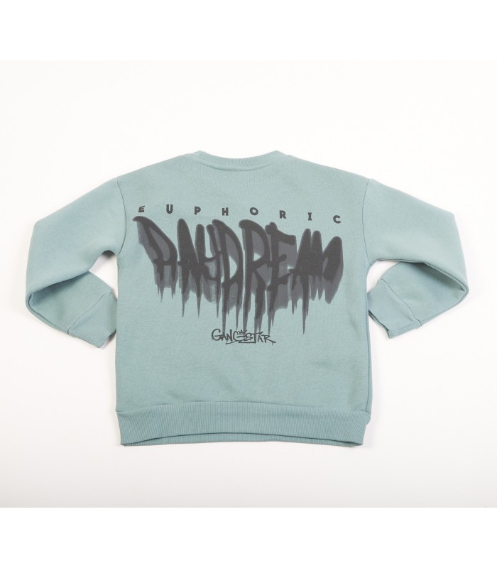 Σετ μαύρο παντελόνι/μέντα μπλούζα