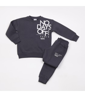 Σετ ανθρακί παντελόνι/μπλούζα