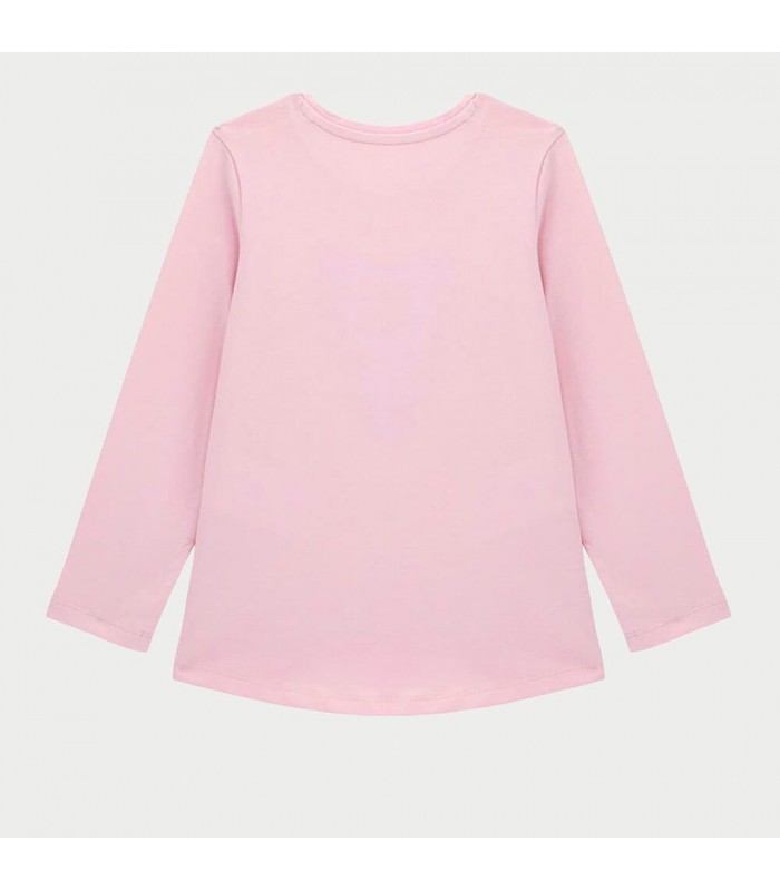 Μπλούζα μακό Guess με παγιέτες Ροζ