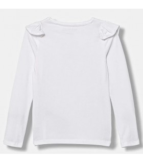 Μπλούζα Guess μακό κεντημένο λογότυπο λευκό