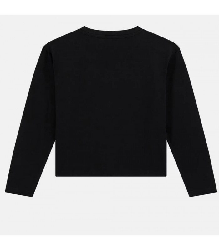 Μπλούζα με παγιέτες Guess μακό μακρυμάνικη μαύρο