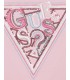 Μπλούζα με παγιέτες Guess μακό μακρυμάνικη ροζ