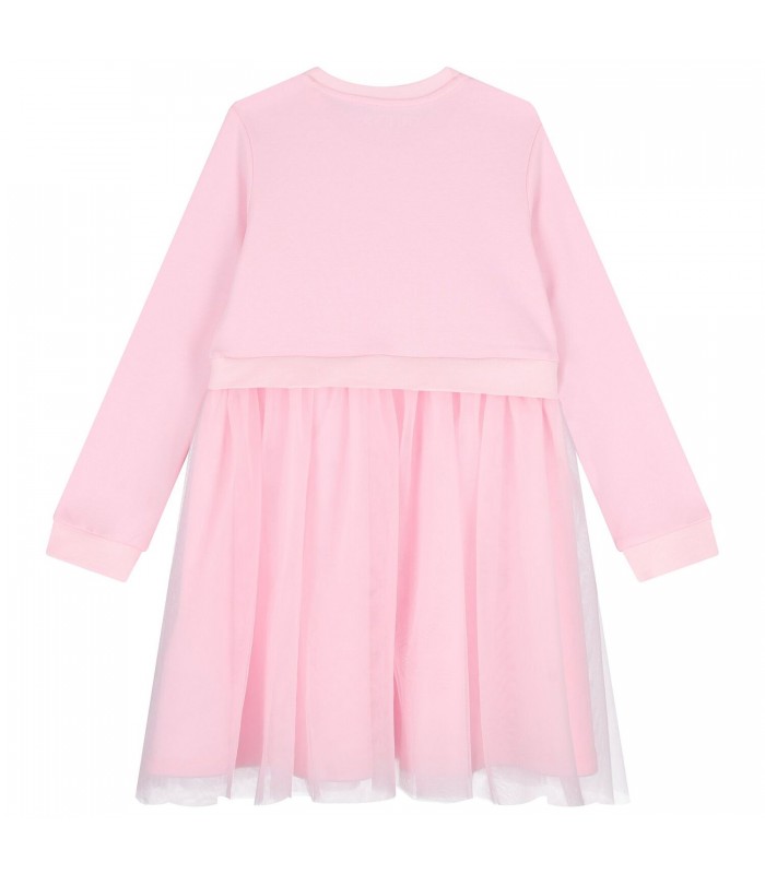 Φόρεμα Guess συνδυασμένο με τούλι ροζ