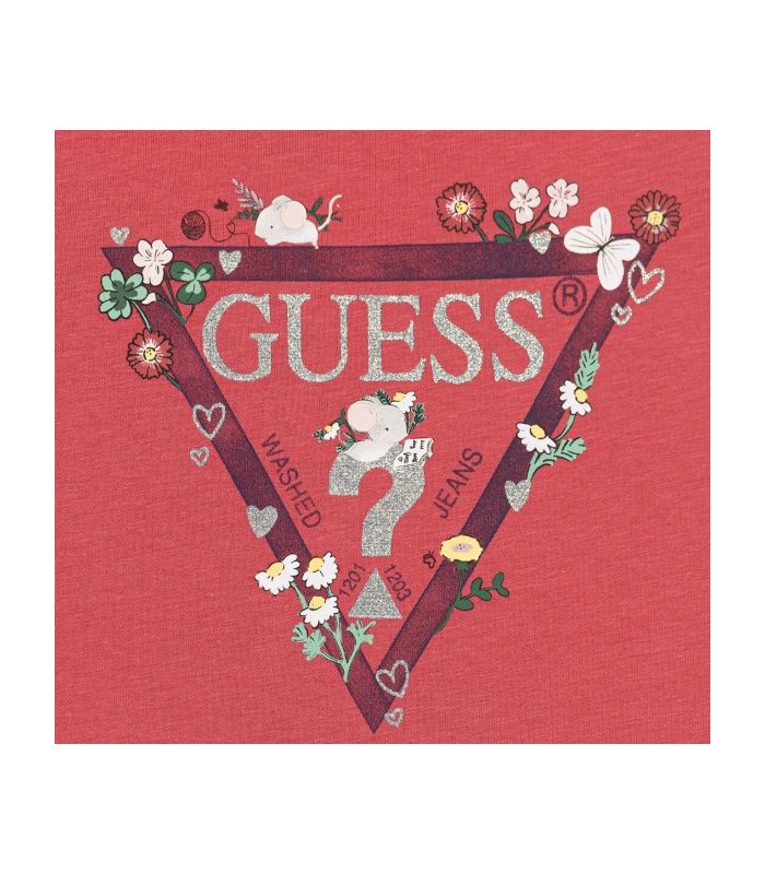 Μπλούζα μακό Guess κόκκινο σκούρο