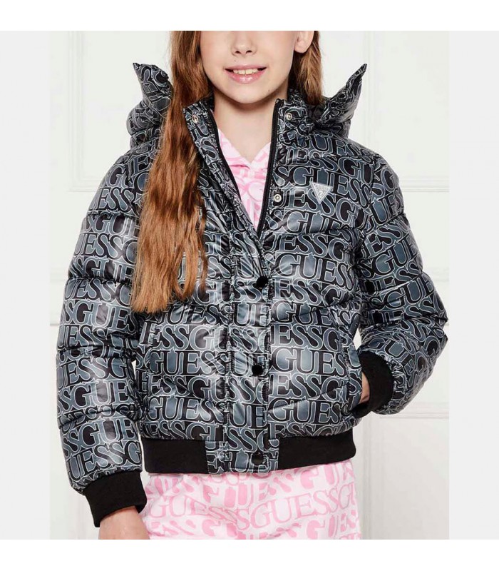 Μπουφάν Guess χειμωνιάτικο με αποσπώμενη κουκούλα