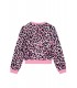 Μπλούζα φούτερ Guess oversized ροζ λεοπάρ