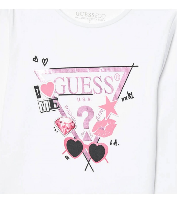 Μπλούζα μακό Guess λευκό
