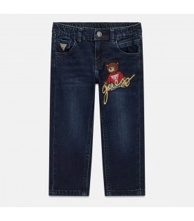 Παντελόνι jean Guess patch αρκουδάκι