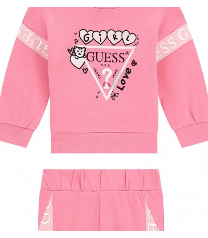 Βρεφική φόρμα Guess ροζ