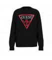 Μπλούζα φούτερ Guess μαύρο