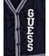 Ζακέτα πλεκτή Guess με λογότυπο μπλε