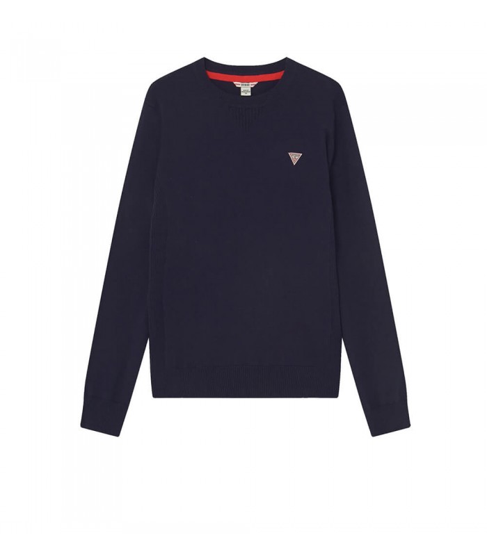 Πουλόβερ λεπτό Guess μπλε σκούρο