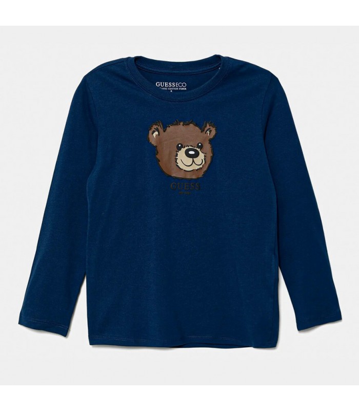 Μπλούζα μακό Guess αρκουδάκι Μπλε