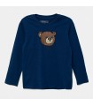 Μπλούζα μακό Guess αρκουδάκι Μπλε