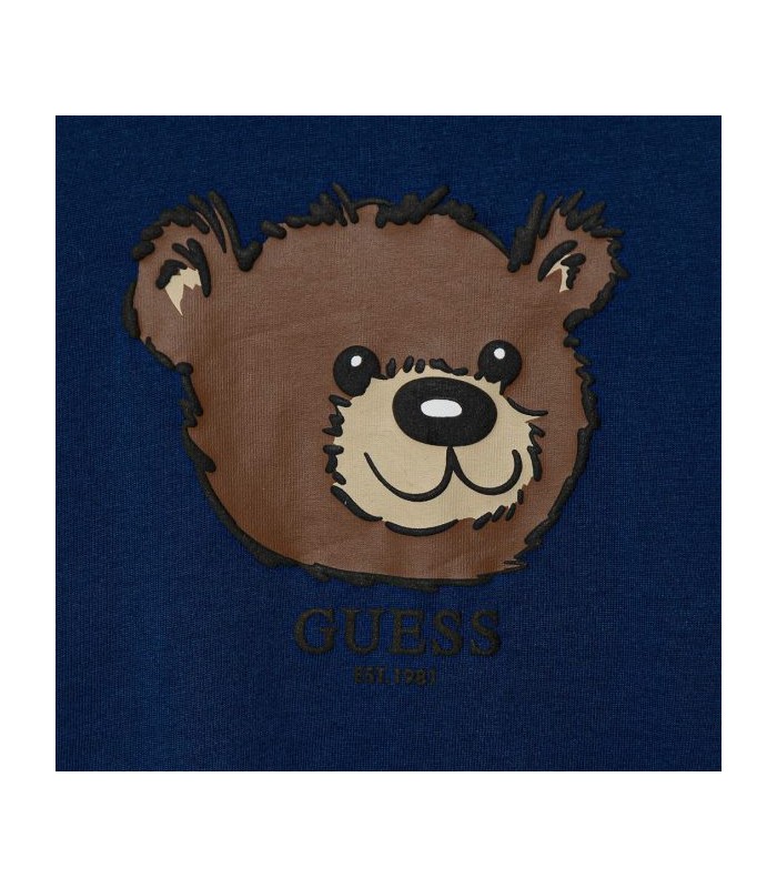 Μπλούζα μακό Guess αρκουδάκι Μπλε