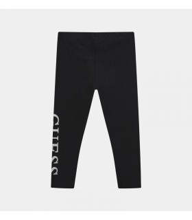 Κολάν skinny Guess glitter λογότυπο μαύρο